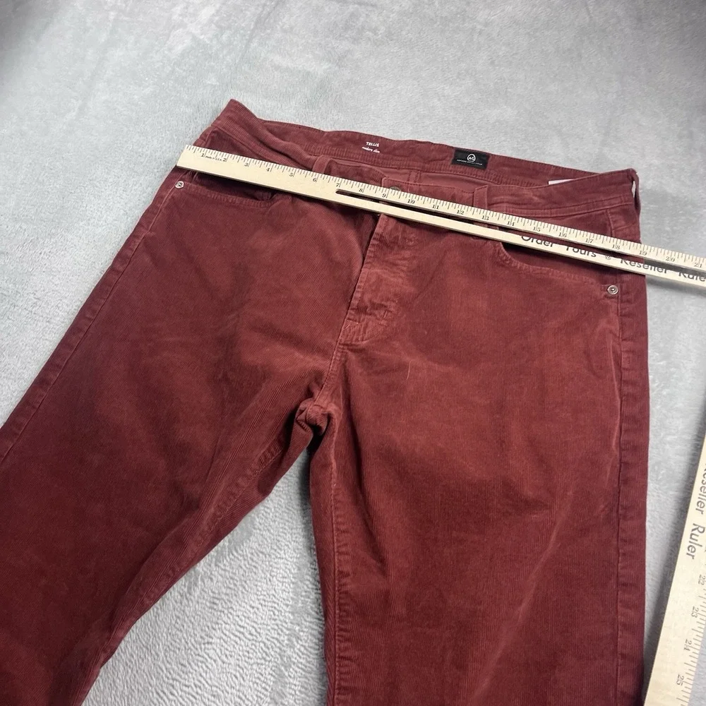 AG Adriano Goldschmied Men's Size 36x28* Tellis Modern Slim Red Corduroy Pants